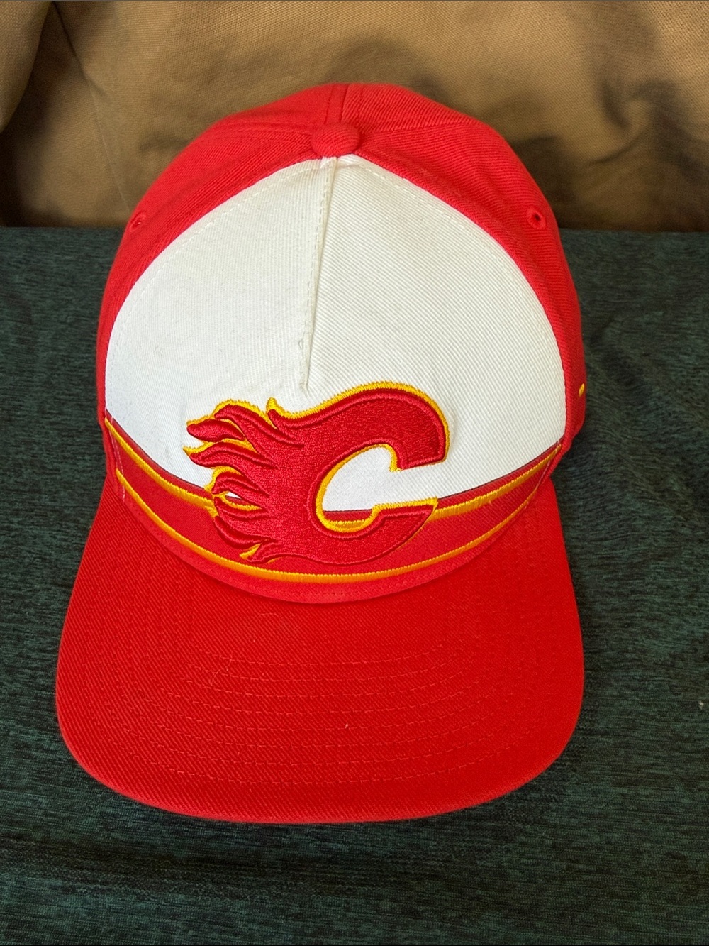 Red and White Flames 'C' Baseball Cap